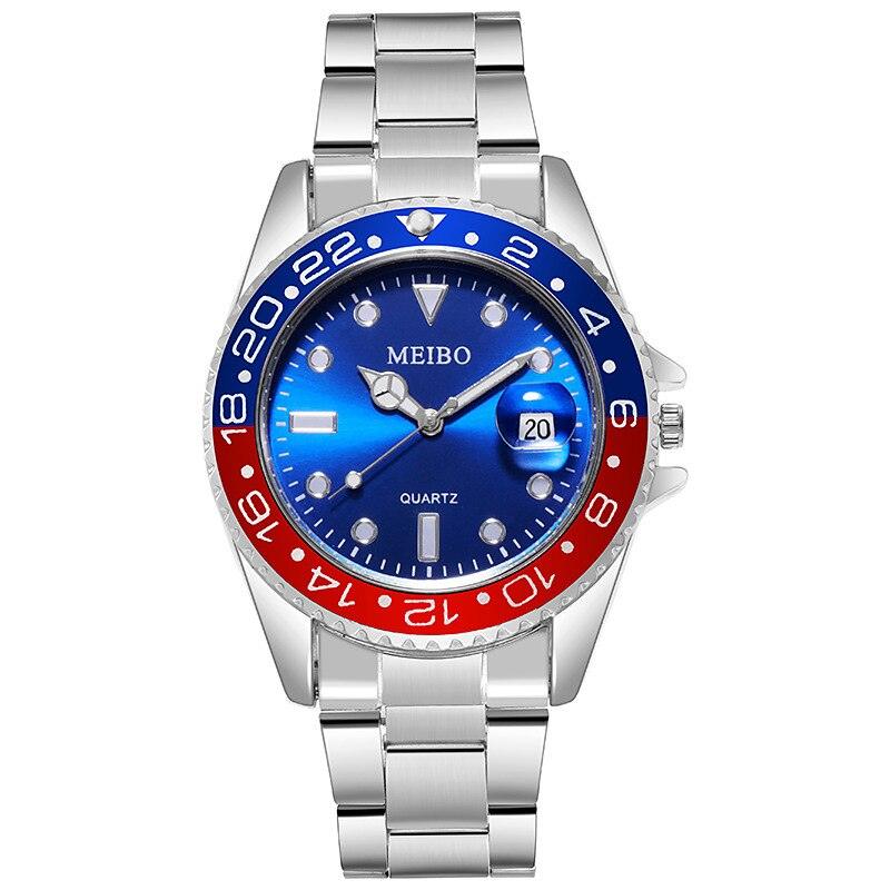 Classic Business Fashion Alloy Single Calendar Quartz Watch - melvincucci