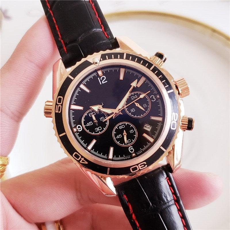 Full-featured black casual watch - melvincucci
