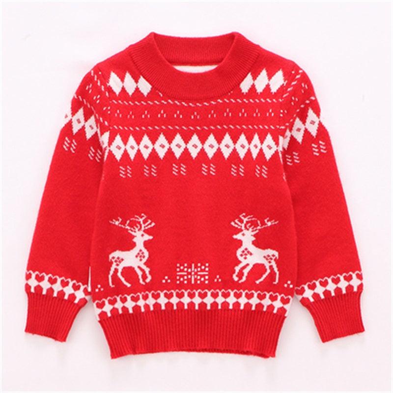Baby Christmas knitted bottoming shirt - melvincucci