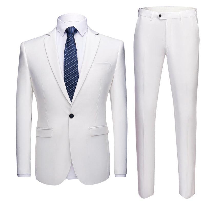 Solid Color 2-piece Small Suit Suit - melvincucci