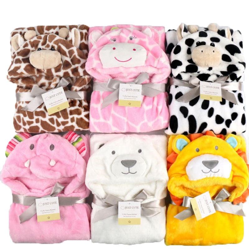 Baby fleece bath towel hooded towels bathrobe - melvincucci