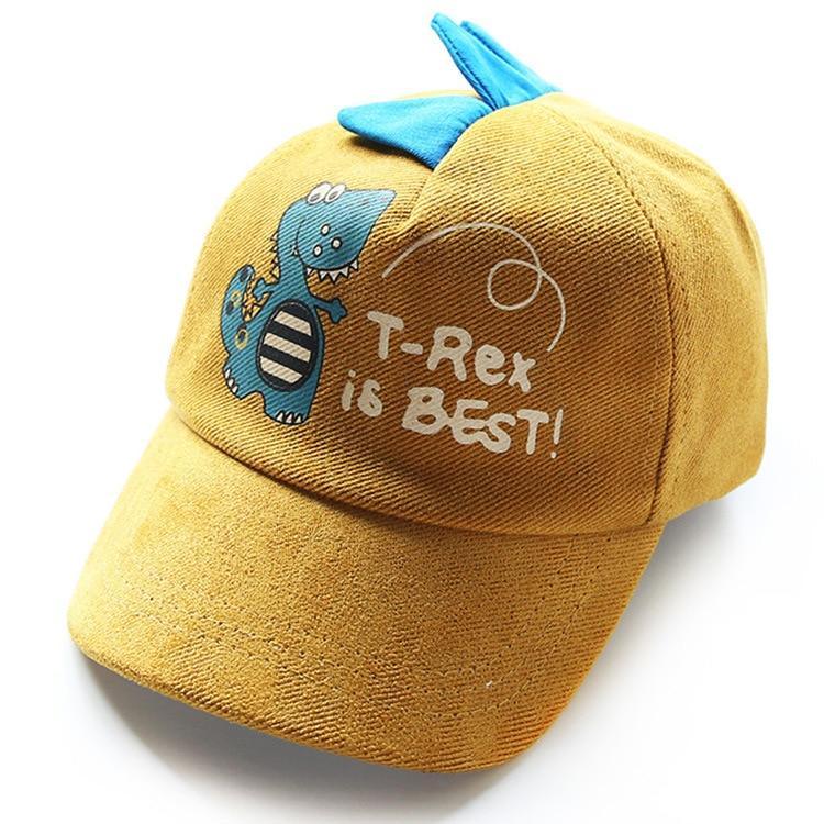 ''T-REX IS BEST'' DINOSAUR KIDS HATS - melvincucci
