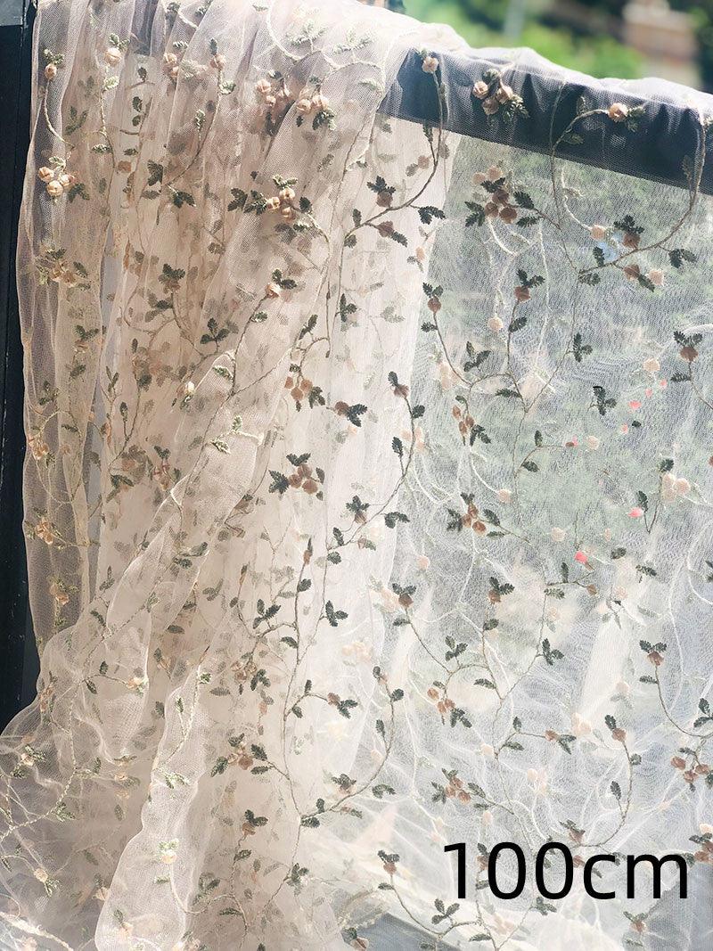 Embroidery Lace Fabric Lace Mesh Gauze Flower - melvincucci