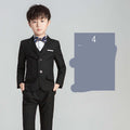 Children's Suit Boys Solid Color Flower Girl Dress  Catwalk Performance Clothing - melvincucci