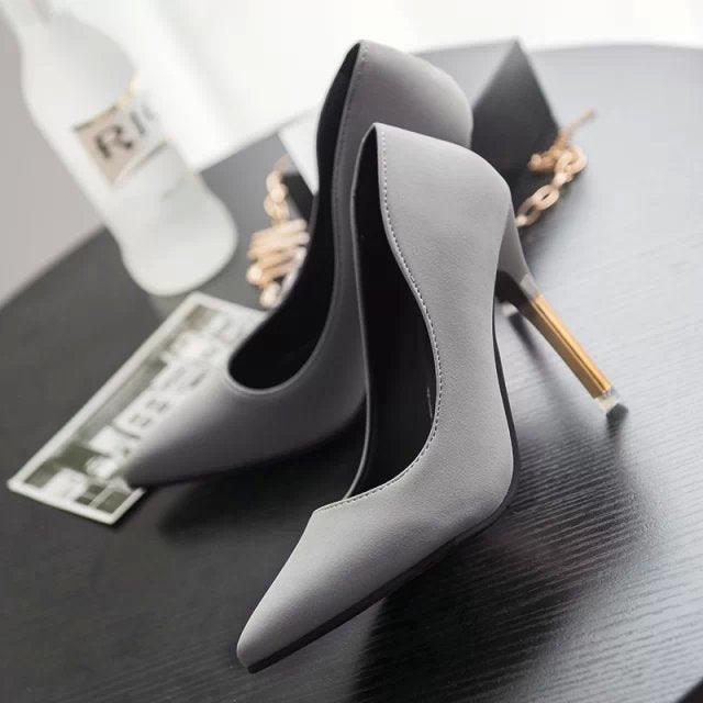 2021 Autumn Women's Shoes New, European And American Fashion Shallow Female Single Shoe Night Shopheel Manufacturers Direct Sales - melvincucci