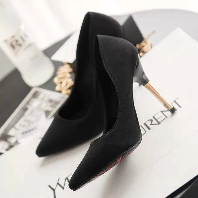 2021 Autumn Women's Shoes New, European And American Fashion Shallow Female Single Shoe Night Shopheel Manufacturers Direct Sales - melvincucci