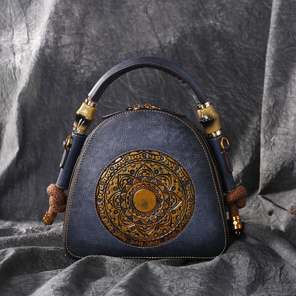 2021 Leather Women''s Bag Retro Head Leather - melvincucci