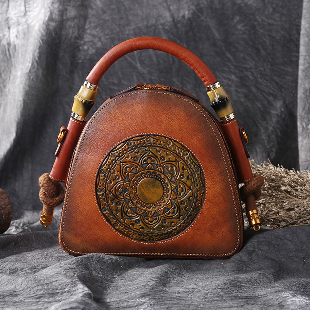 2021 Leather Women''s Bag Retro Head Leather - melvincucci
