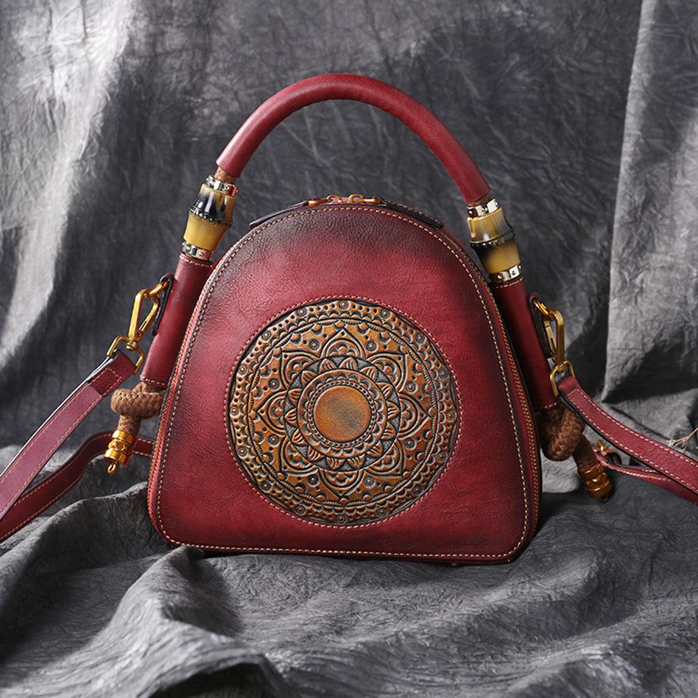 2021 Leather Women''s Bag Retro Head Leather - melvincucci