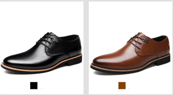 2021 Men Dress Shoes Simple Style Quality Men Oxford Shoes Lace-up Brand  Formal Shoes Men Leather Wedding Shoes - melvincucci