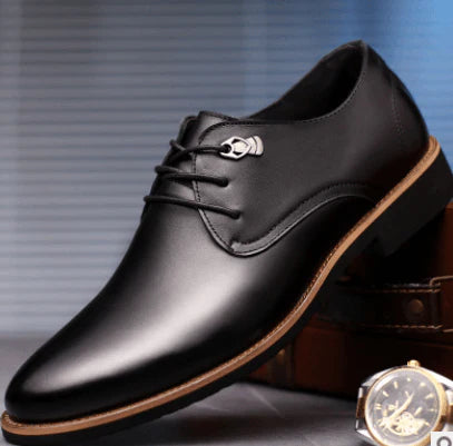 2021 Men Dress Shoes Simple Style Quality Men Oxford Shoes Lace-up Brand  Formal Shoes Men Leather Wedding Shoes - melvincucci