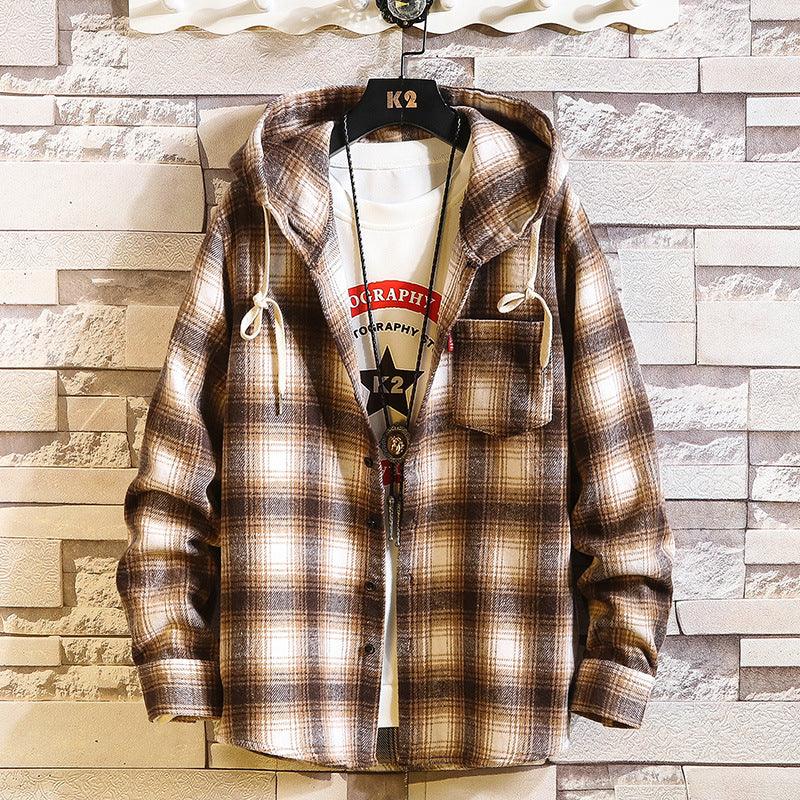 2021 New Arrived Plaid Hoodie Sweatshirt Men - melvincucci