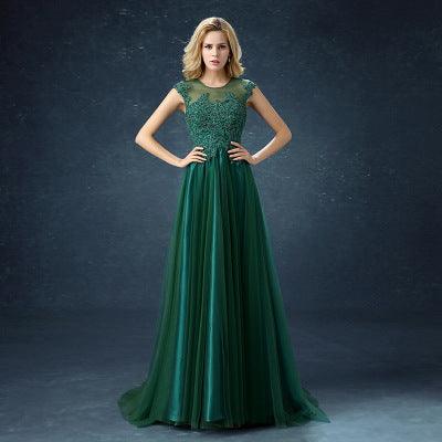 2021 new dress long wedding bridesmaid dress sister dress banquet host evening dress graduation dress - melvincucci