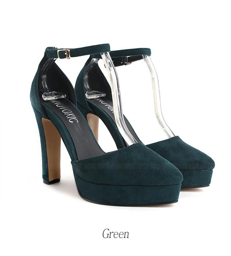 2021 new Korean version of rough heel shoe - melvincucci