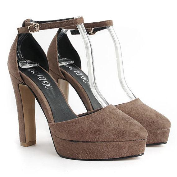 2021 new Korean version of rough heel shoe - melvincucci