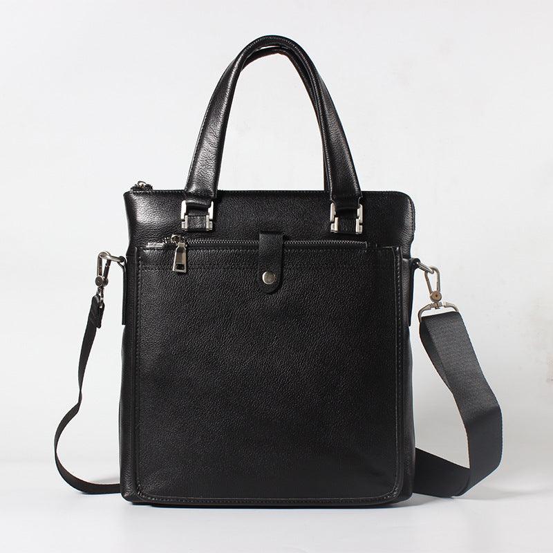 2021 new leather bag bag men leisure Xiekua Baotou cowhide buffalo portable business bag - melvincucci
