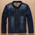 2021 new men's denim jacket and add fertilizer increased slim single breasted denim jacket men - melvincucci