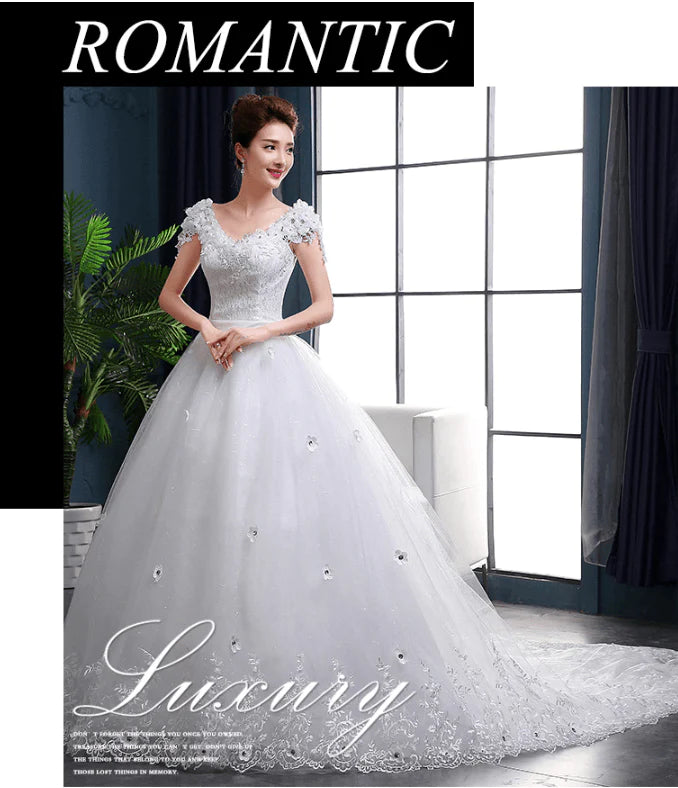 2021 new wedding dress long tail wedding dress bride dress wedding dress - melvincucci