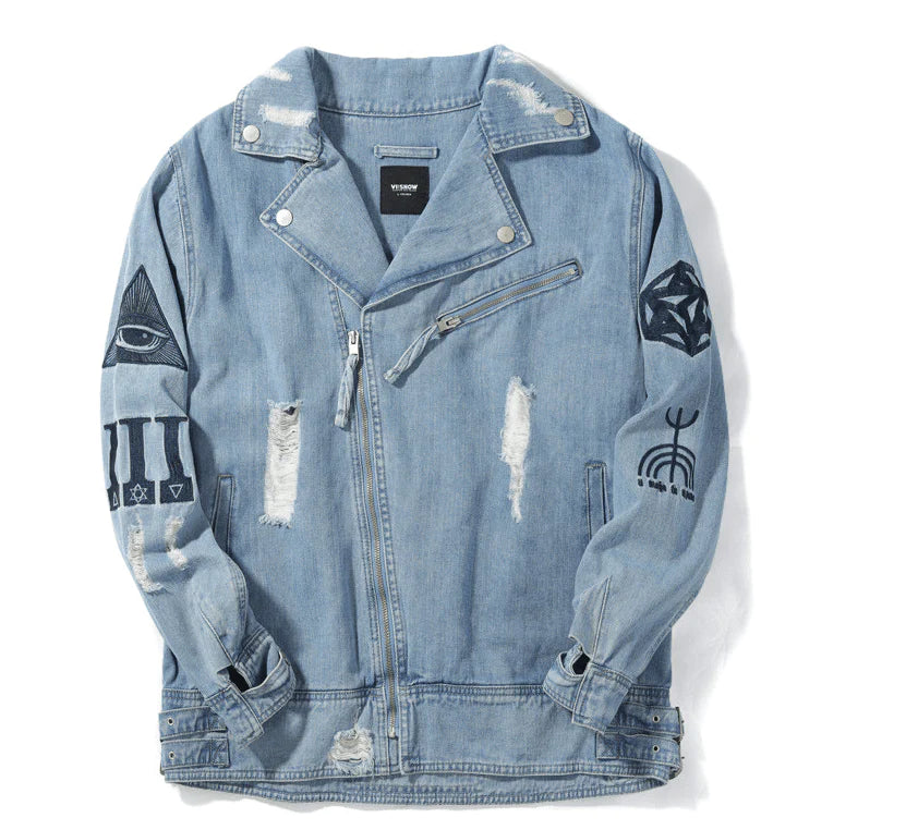 2021 spring new jeans jacket, men's cotton baseball suit, hip-hop men's couple coats. - melvincucci