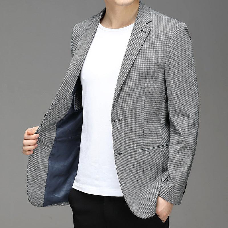 2021 Spring New Suit Men''S Korean Plaid Non Iron Casual Small Suit Coat Fashion Men''S Wholesale - melvincucci