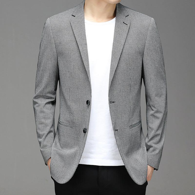 2021 Spring New Suit Men''S Korean Plaid Non Iron Casual Small Suit Coat Fashion Men''S Wholesale - melvincucci