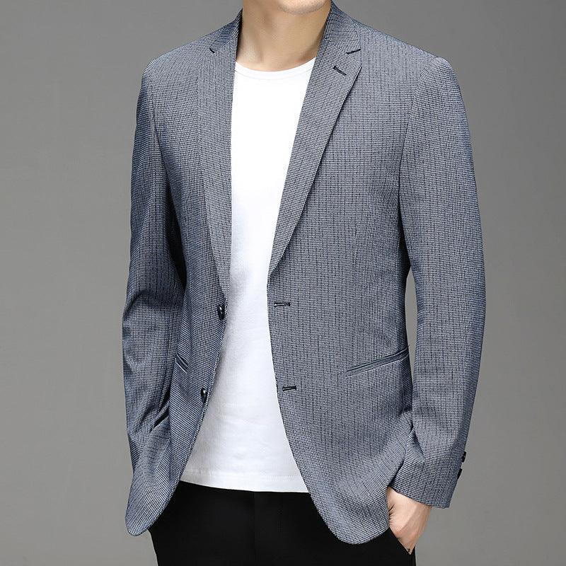 2021 Spring New Suit Men''S Korean Plaid Non Iron Casual Small Suit Coat Fashion Men''S Wholesale - melvincucci