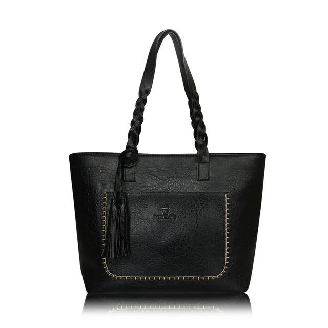2022 Large Capacity Women Bags Shoulder Tote Bags Bolsos New Women Messenger Bags With Tassel Famous Designers Leather Hand Bags - melvincucci