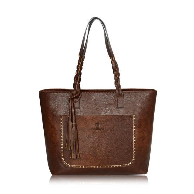 2022 Large Capacity Women Bags Shoulder Tote Bags Bolsos New Women Messenger Bags With Tassel Famous Designers Leather Hand Bags - melvincucci