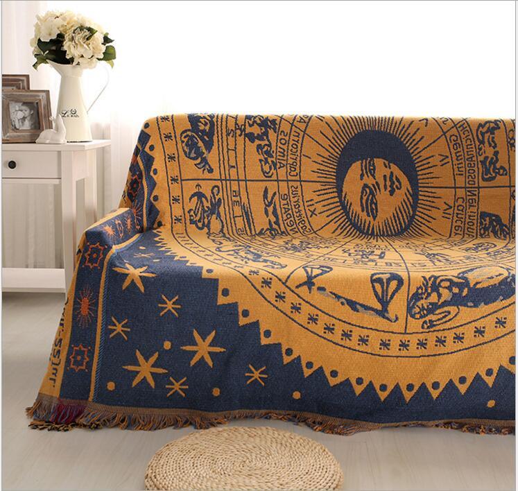 Fabric sofa blanket cover - melvincucci