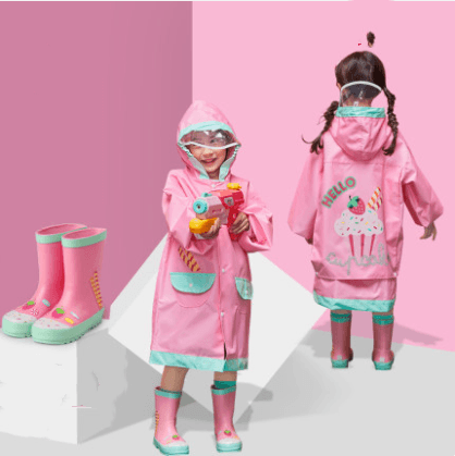 Raincoats for children with large brim - melvincucci