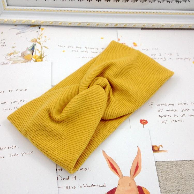 Threaded cotton cross hair band - melvincucci