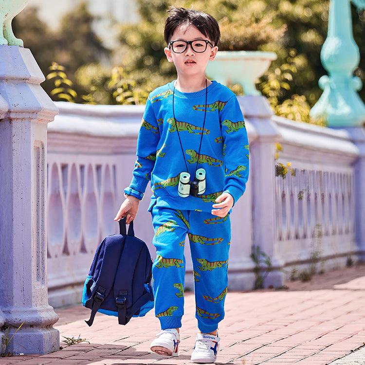 Children's Suit Cartoon Cute Long-sleeved Thick Suit - melvincucci