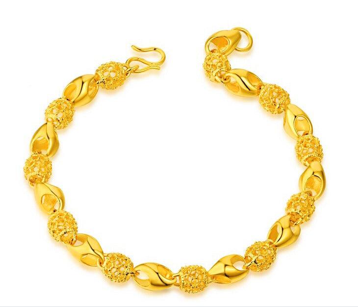 Gold-plated brass bracelet - melvincucci