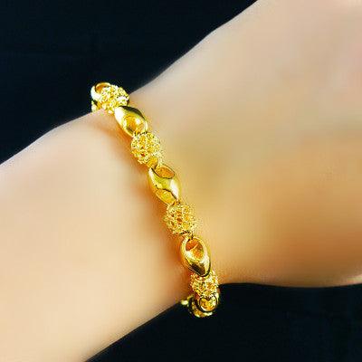 Gold-plated brass bracelet - melvincucci