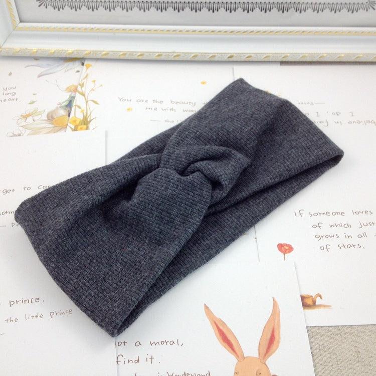 Threaded cotton cross hair band - melvincucci