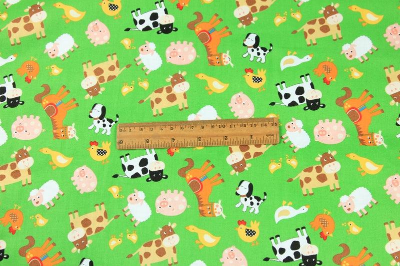 Plain Cotton Fabric Nordic Style Animal Print Handmade DIY - melvincucci