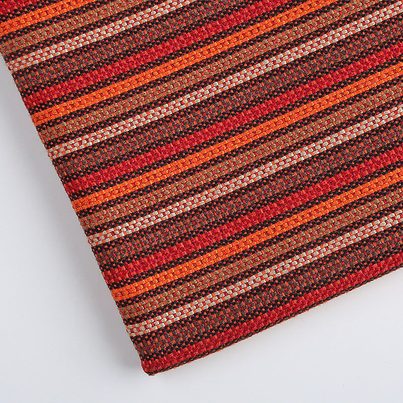 Colored Stripe Coated Ethnic Fabric