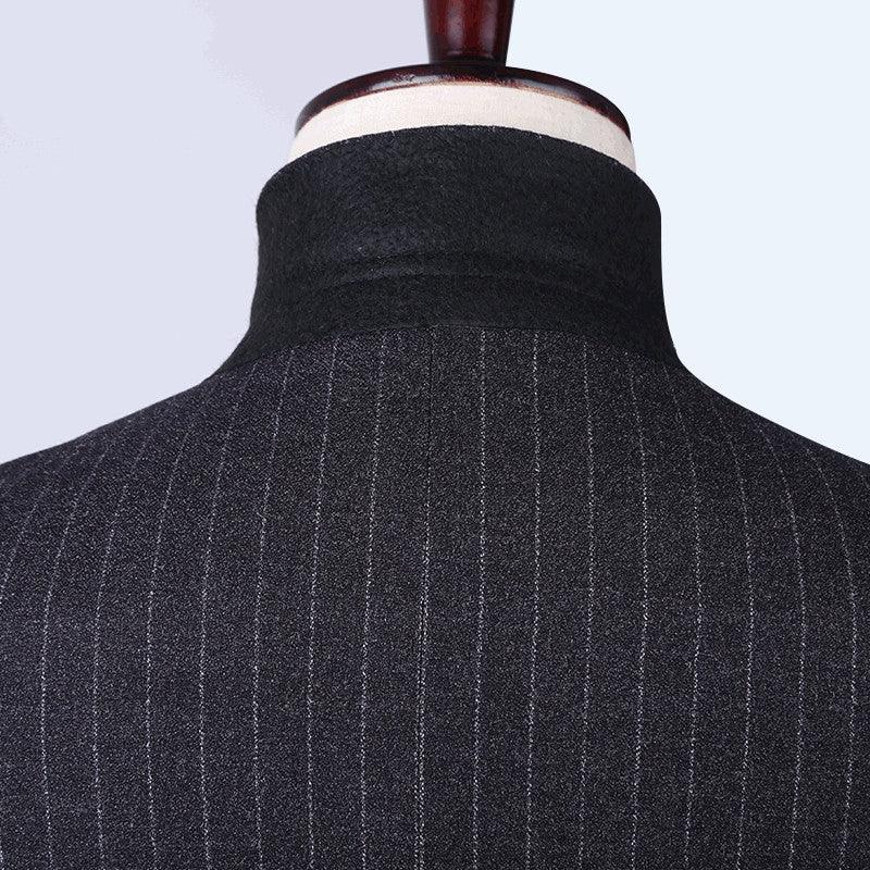 Vertical striped suit groom groomsmen - melvincucci