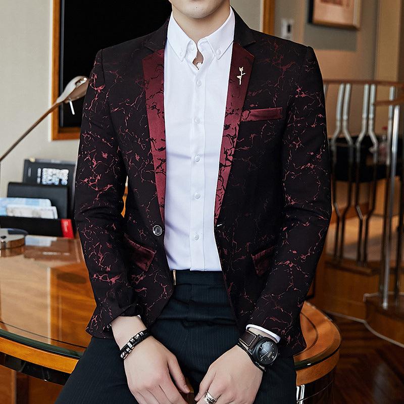 New Style Small Suit Male Slim Barber Small Suit - melvincucci