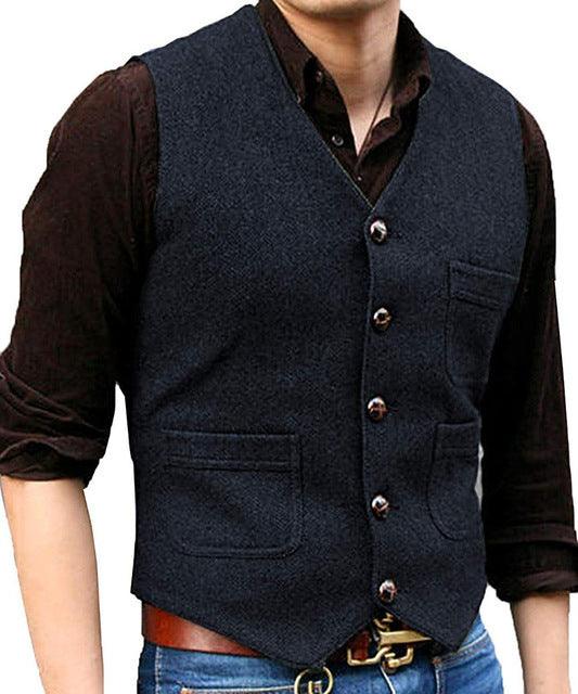 Roupa De Homens Tweed Jaqueta Steampunk Marrom Preta Estilo - melvincucci