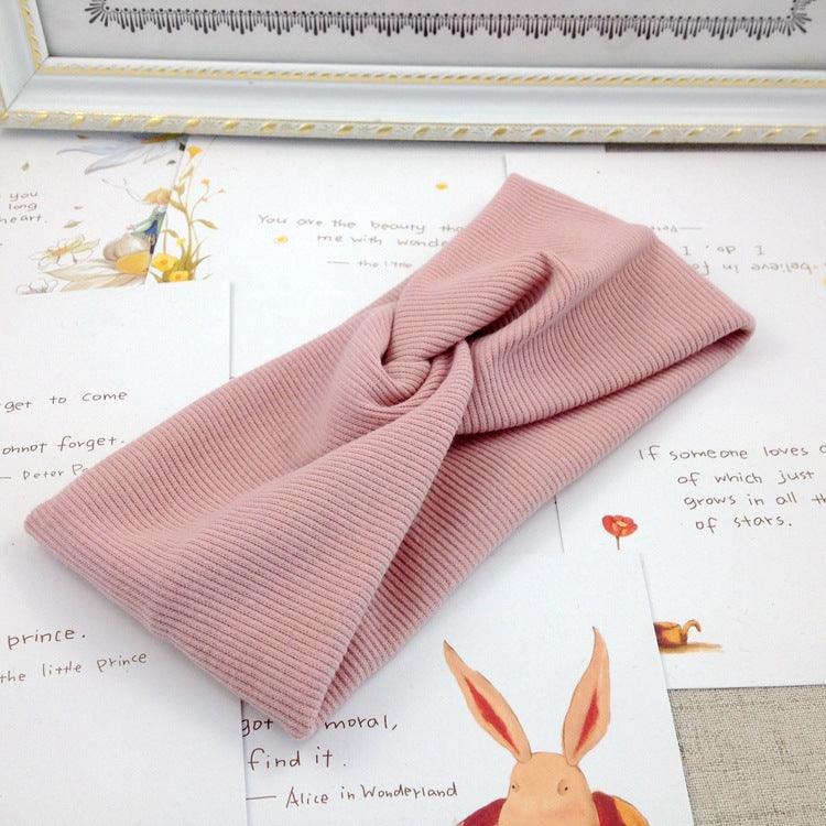Threaded cotton cross hair band - melvincucci