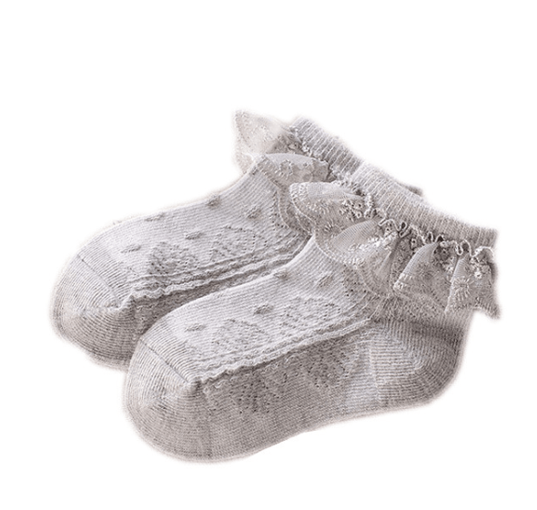Children's lace boat socks Children's socks Girls baby mesh socks Thin lace princess socks - melvincucci