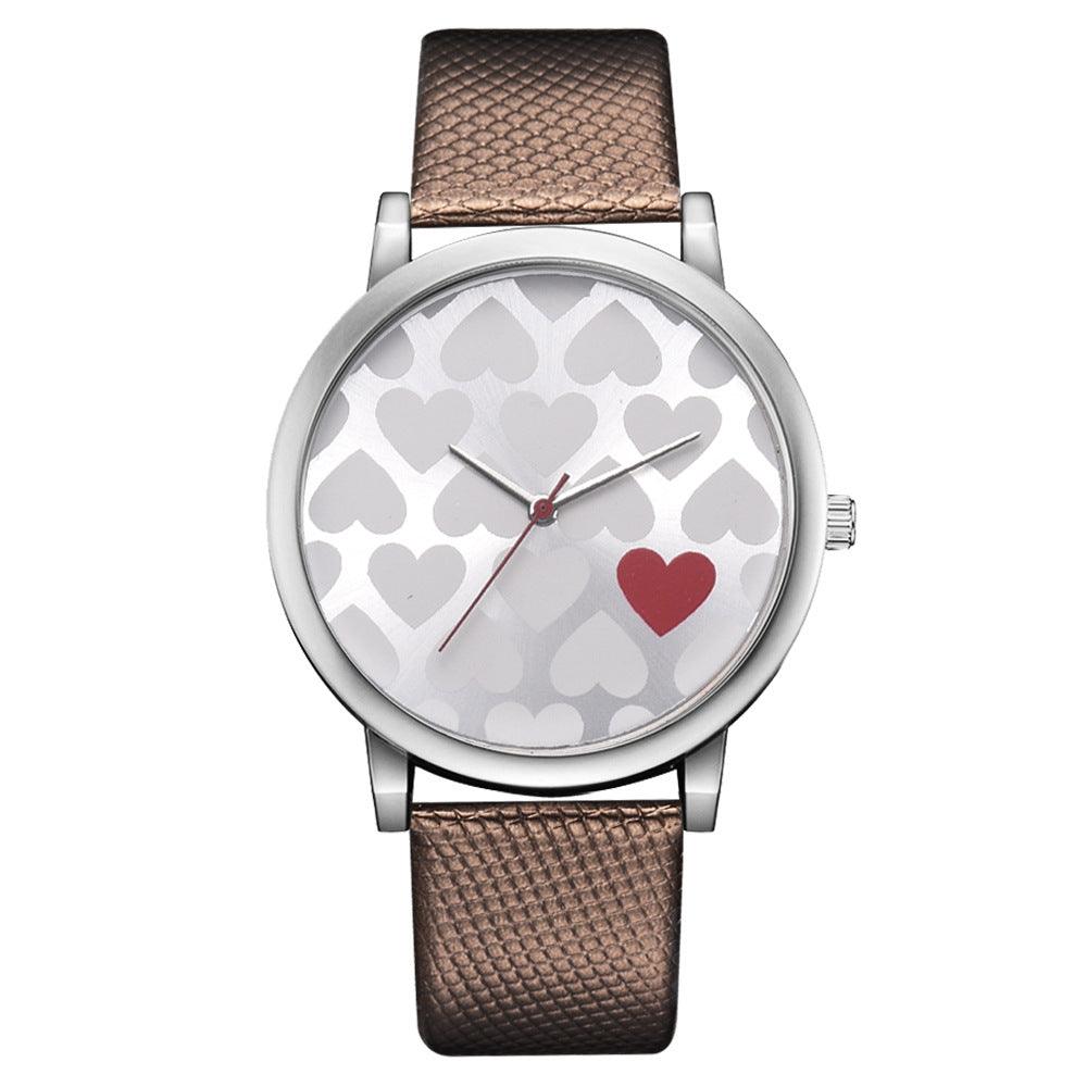 PU leather alloy bracelet watch - melvincucci