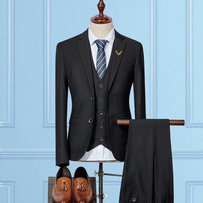 Slim Fit Wedding Suits For Men Custom Made Mens 3 Piece Suit - melvincucci