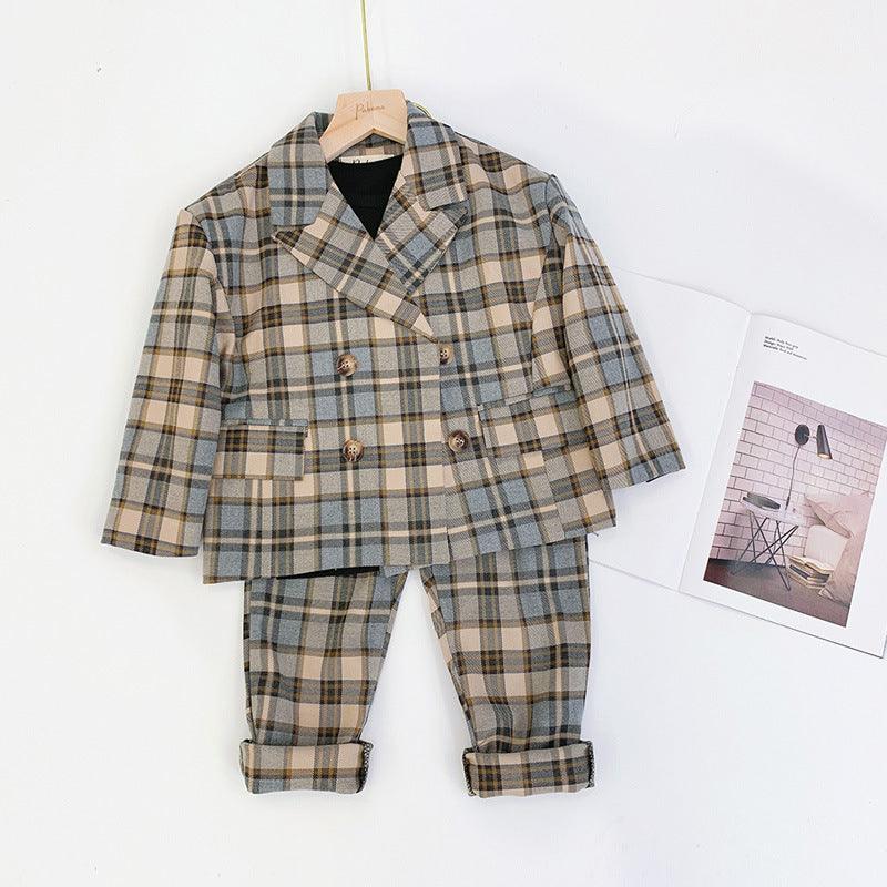 Small, medium and big kids plaid jacket - melvincucci