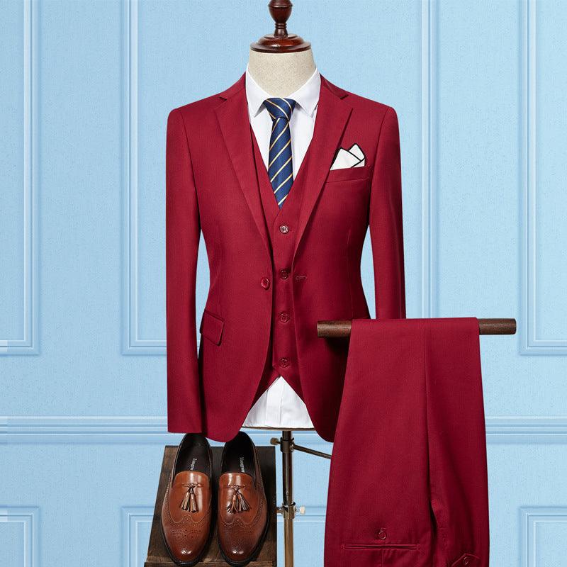 Slim wedding suit groom dress professional wear - melvincucci