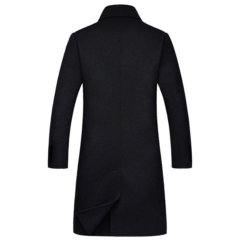 Double-breasted long double-sided woolen coat - melvincucci