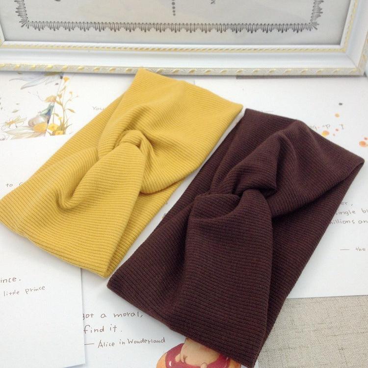 Threaded cotton cross hair band - melvincucci