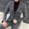 Thick Slim Fit Plaid Suits - melvincucci