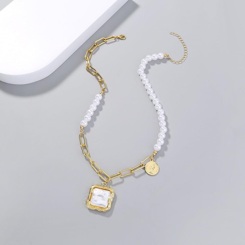 Faux Baroque Pearl Necklace - melvincucci